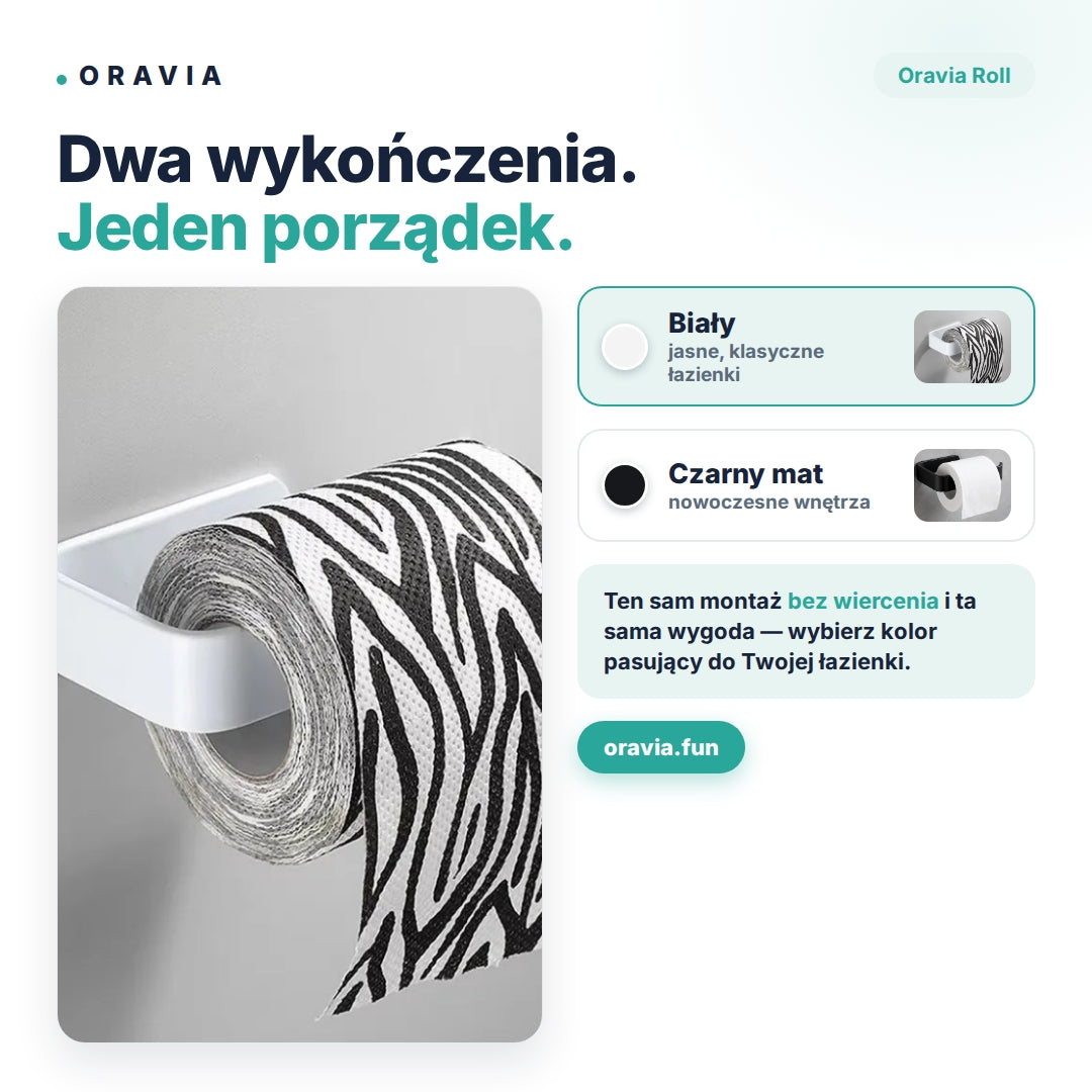 Oravia Roll™ - Uchwyt na rolkę do papieru